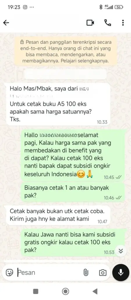 Testimoni Cetak Buku 4