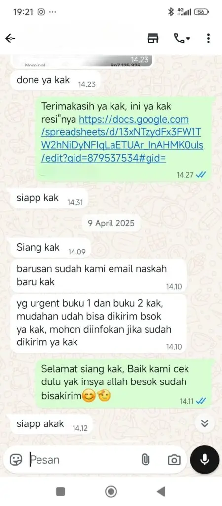 Testimoni Cetak Buku 5