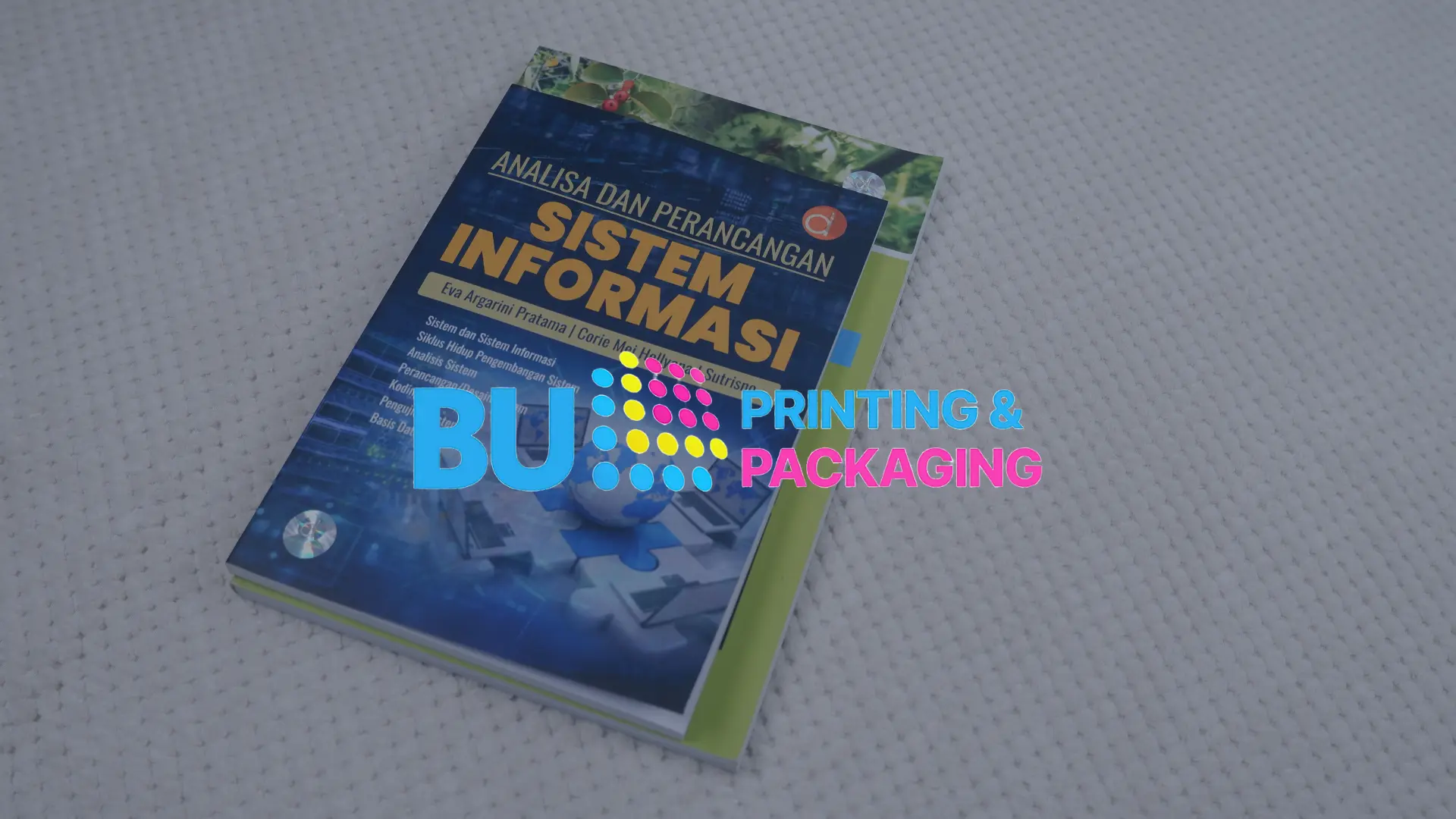 Finishing sampul buku