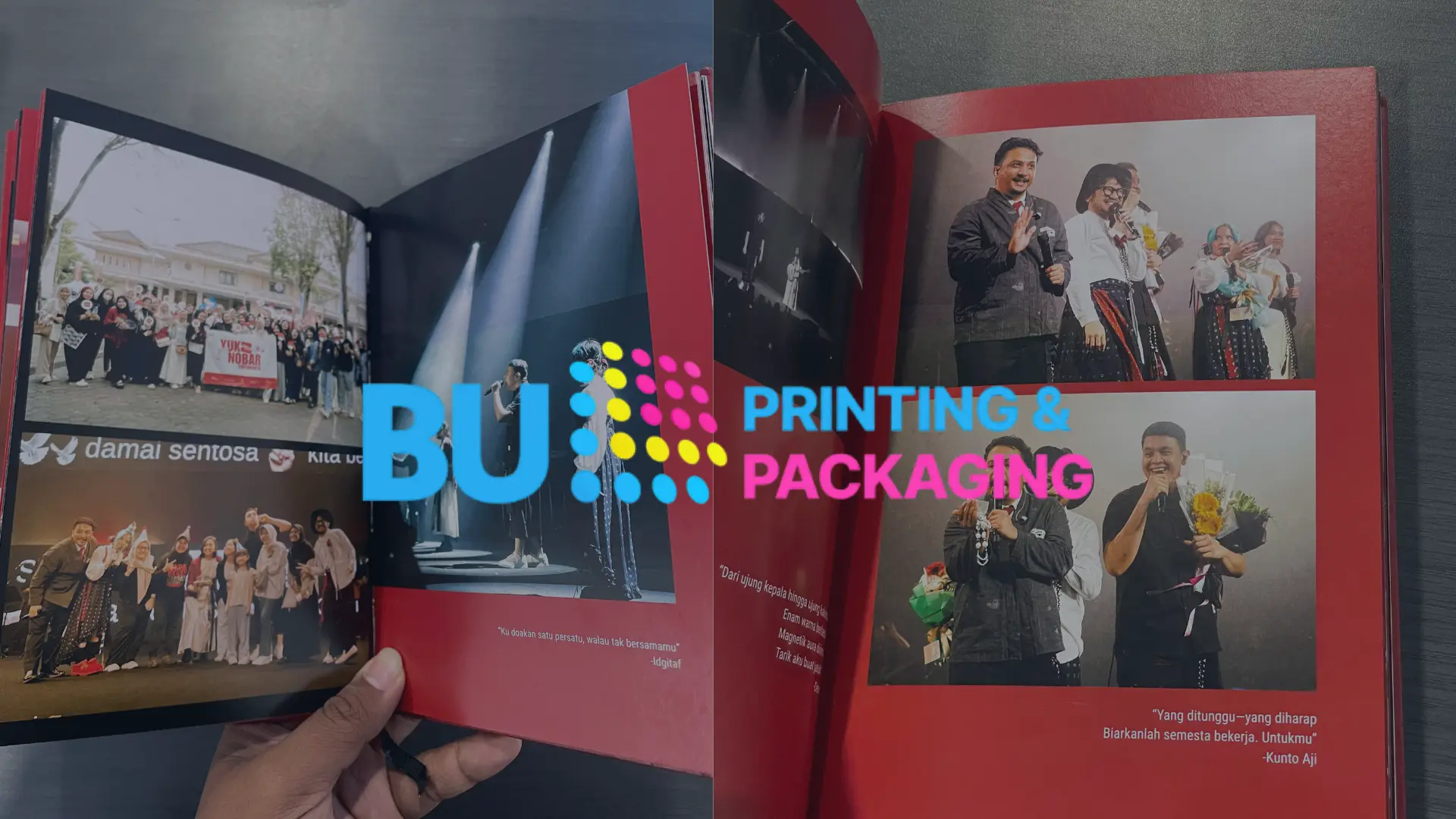 Buku kenangan konser teman tulus jogja
