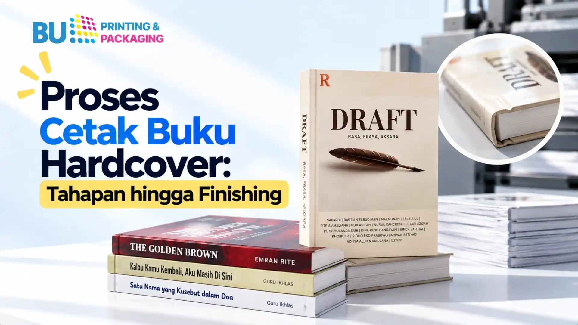 Proses Cetak Buku Hardcover Tahapan hingga Finishing