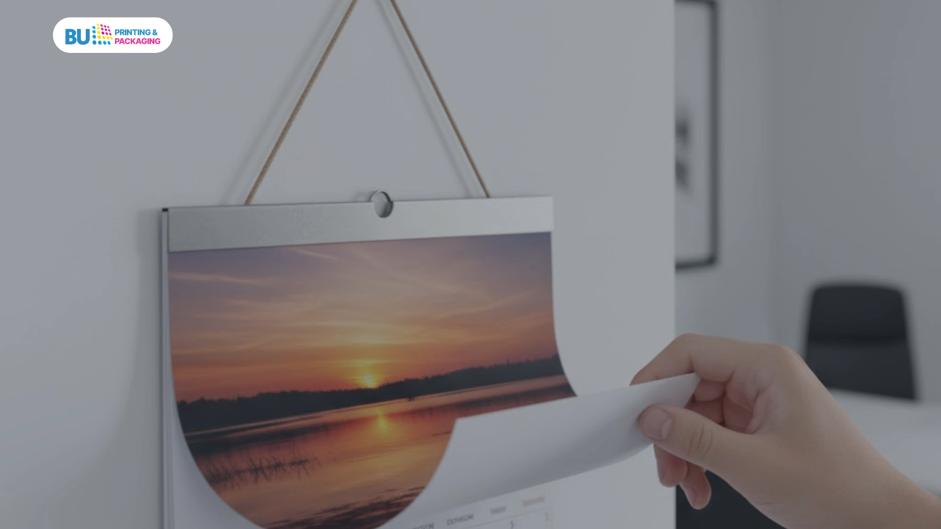 Finishing kalender dengan Klep Seng / Jepit Kaleng 