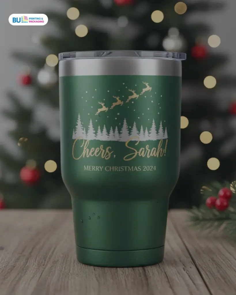Tumbler custom tema natal
