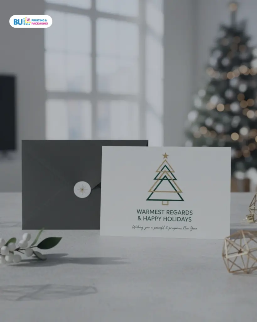 contoh kartu ucapan natal dengan desain minimalis