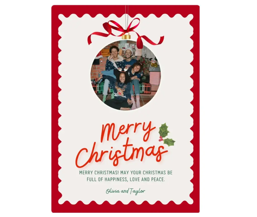 Kartu ucapan bertema Kolase Foto Kenangan