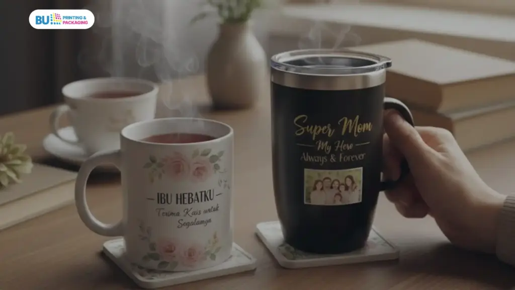 Mug atau Tumbler Custom dengan Pesan Manis untuk Ibu