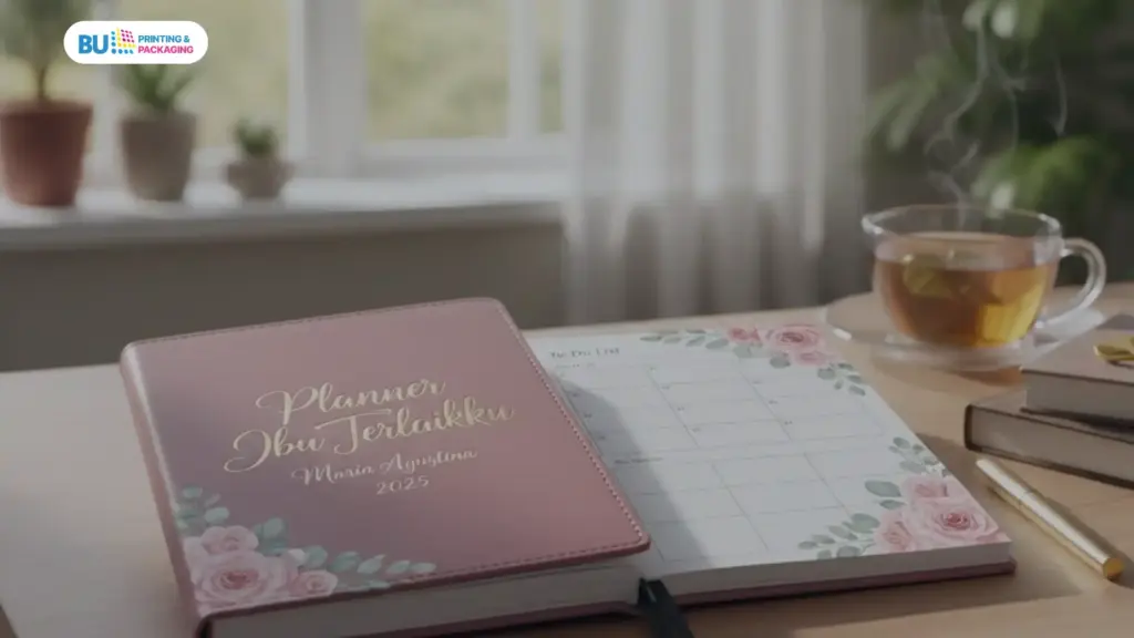 Notebook atau Planner Custom dengan Nama Ibu