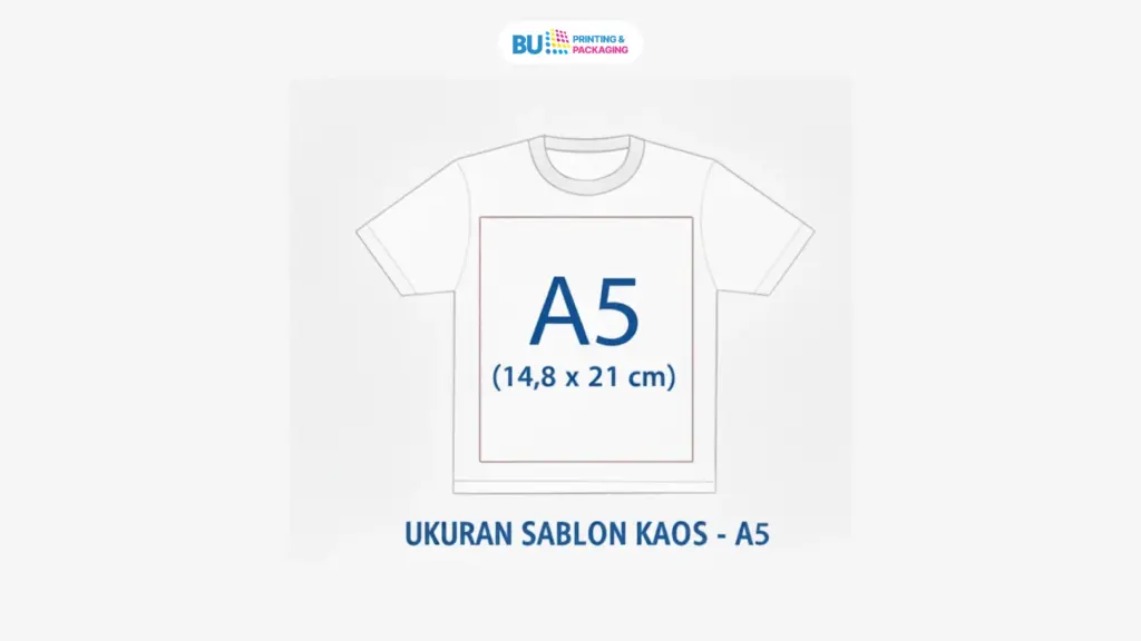 Sablon kaos ukuran A5
