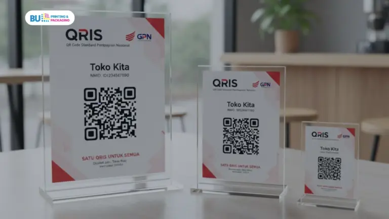 Ukuran Display Akrilik QRIS