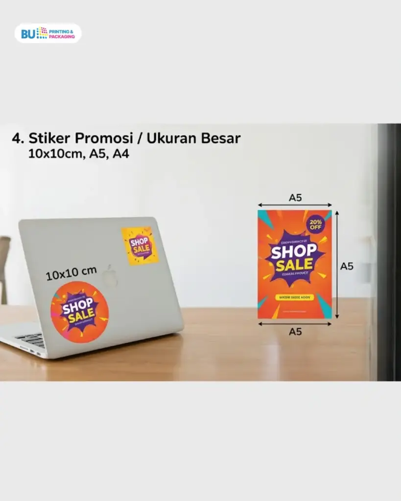 ukuran stiker besar untuk promosi