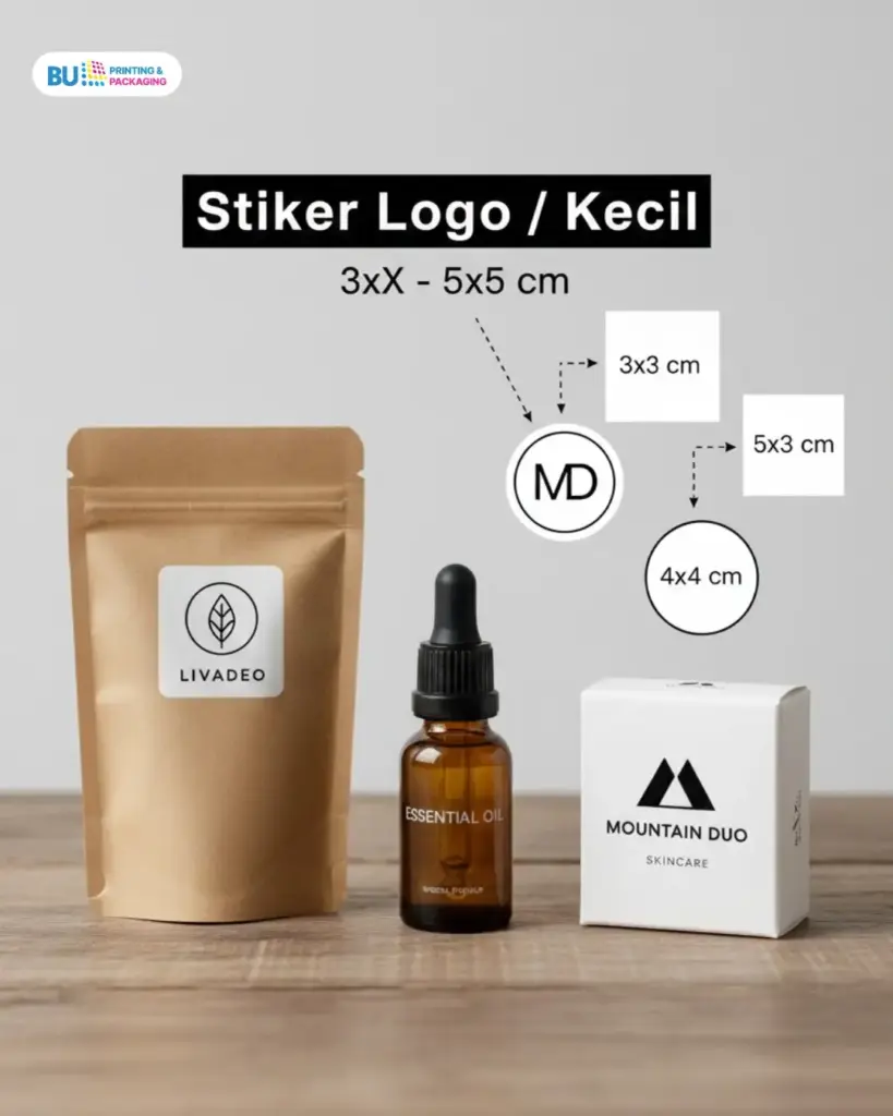 ukuran stiker logo kecil