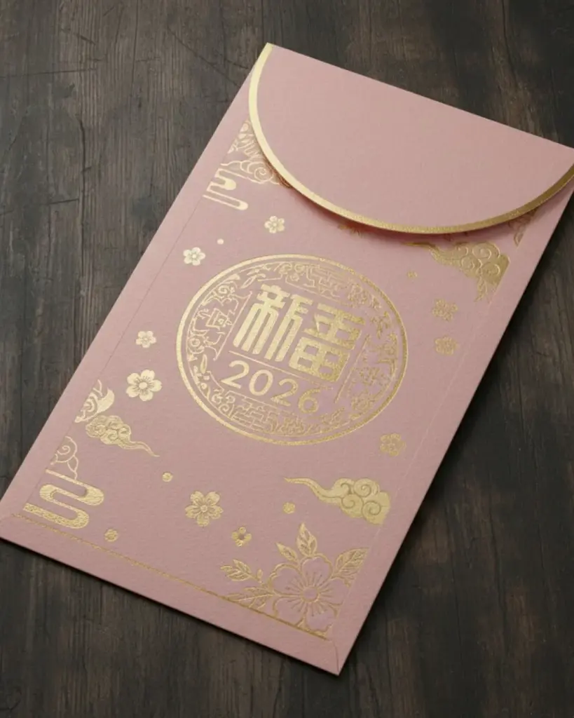 Desain Angpao Warna Pastel Modern