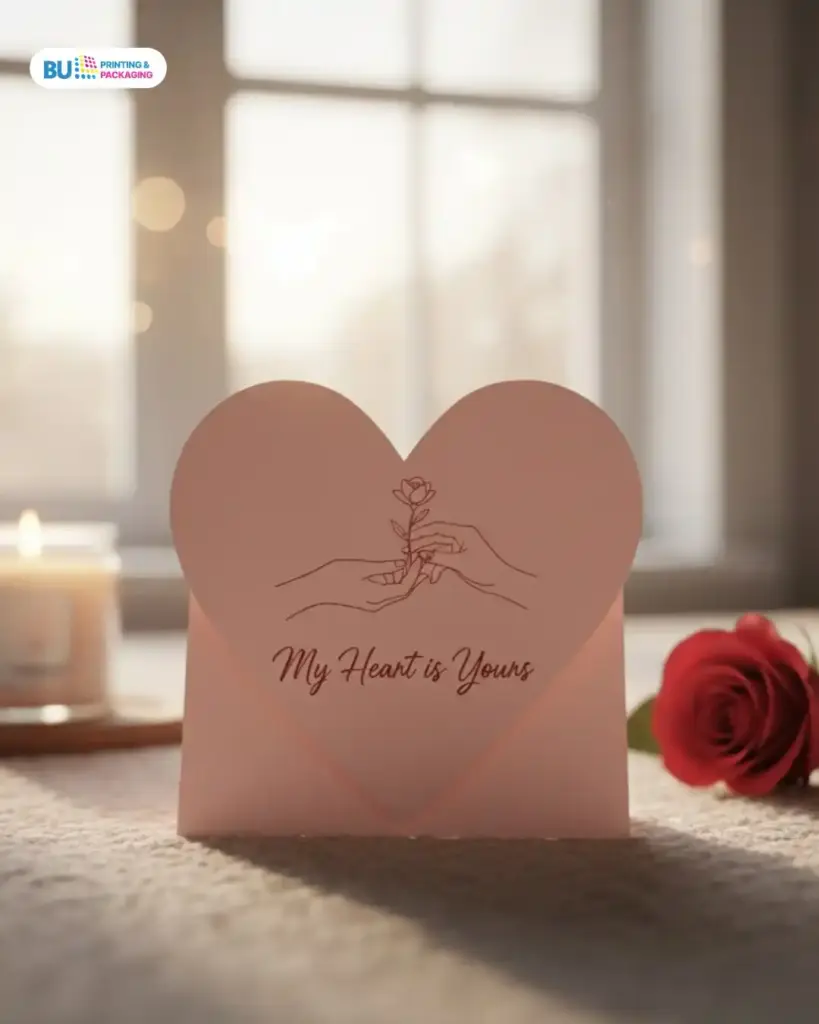 Kartu Valentine Berbentuk Hati yang Langsung Menyentuh