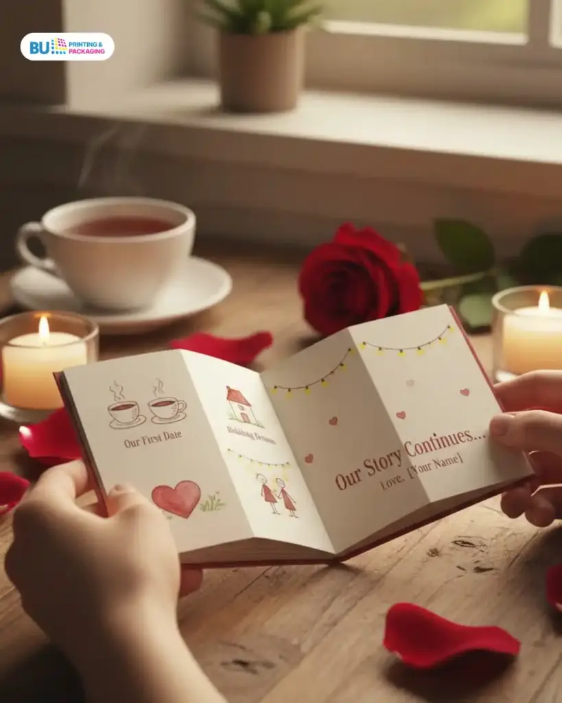 Kartu Valentine Buku Mini Penuh Cerita