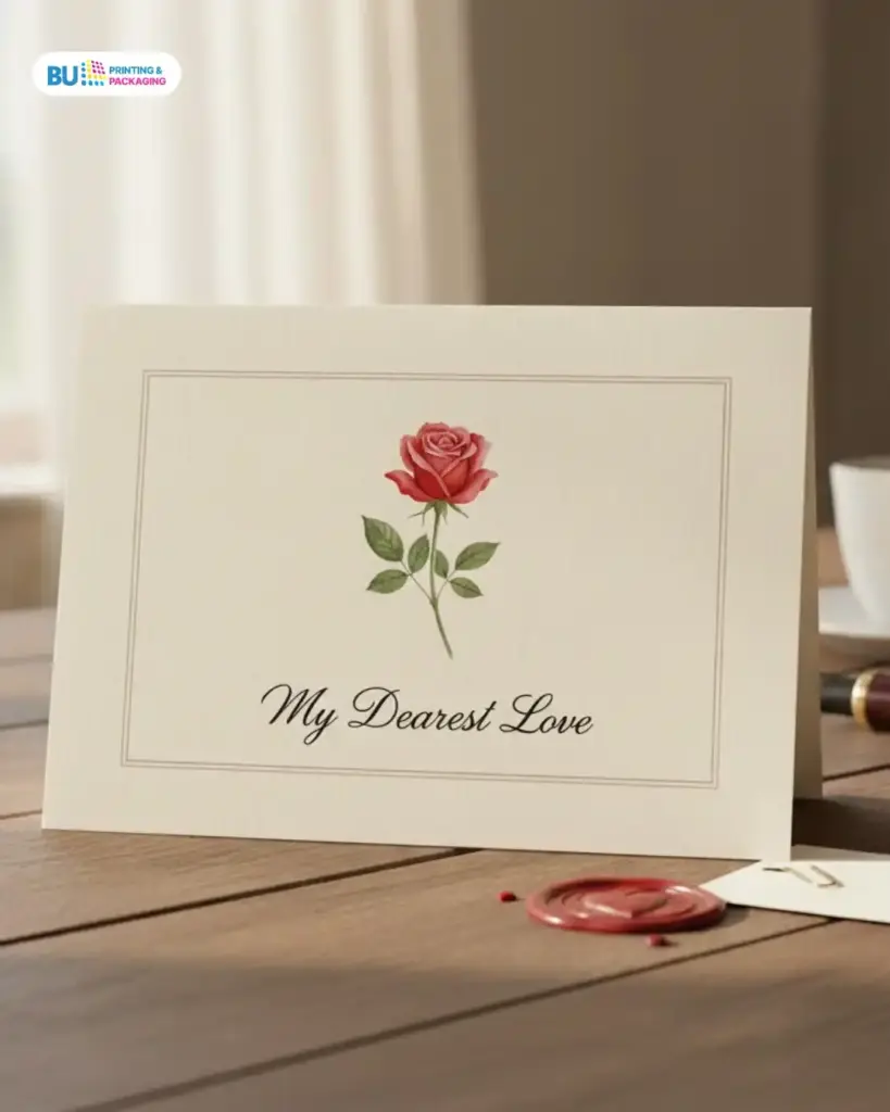 Kartu ucapan valentine lipat