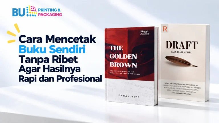 Cara Mencetak Buku Sendiri Tanpa Ribet Agar Hasilnya Rapi dan Profesional