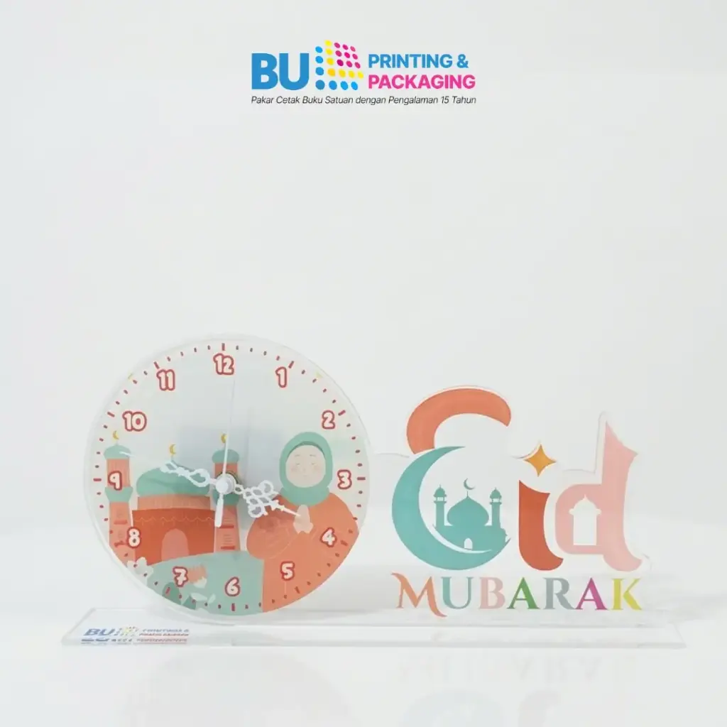 Jam Akrilik Eid Mubarak