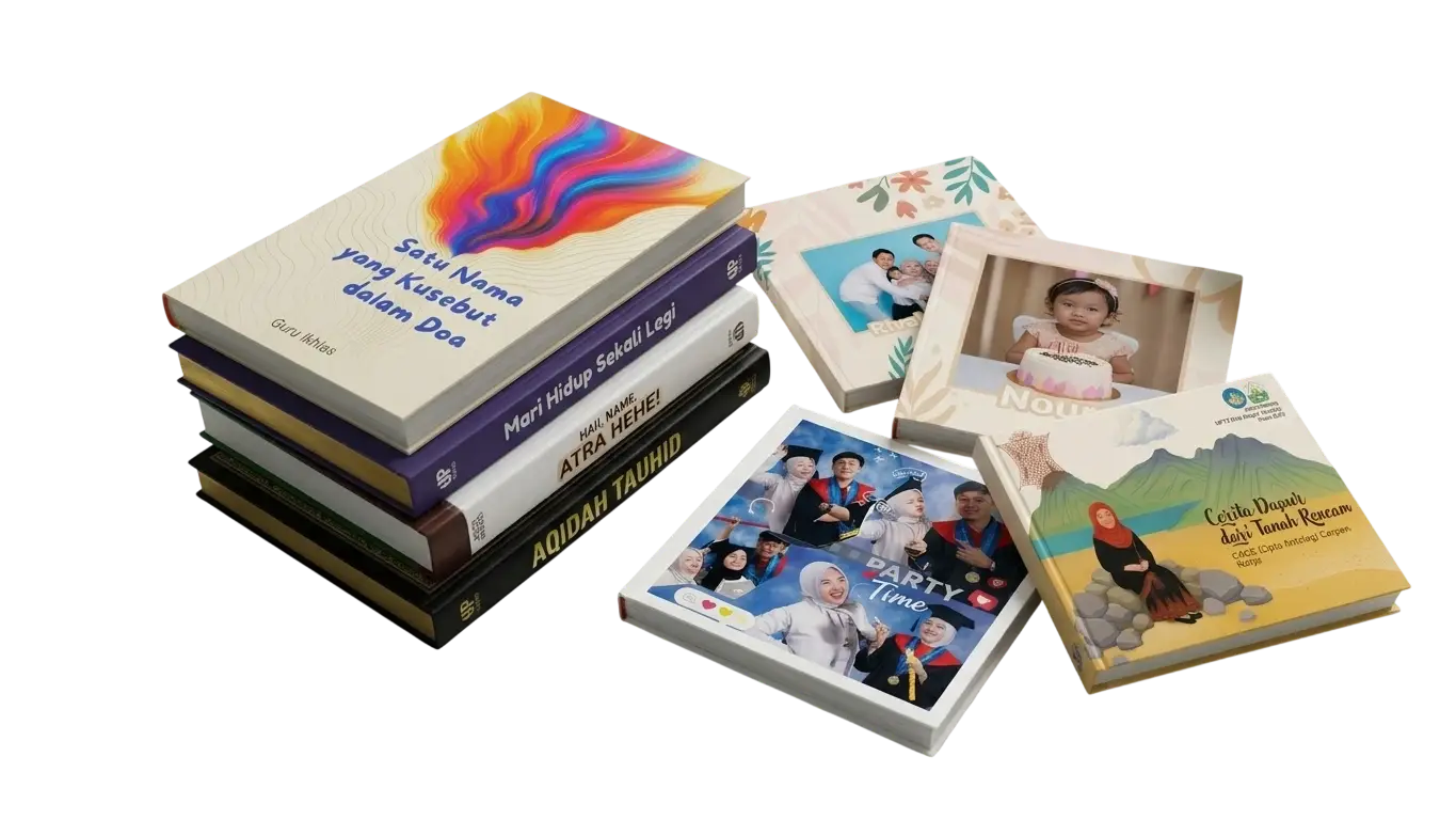 Hero Section LP Produk Cetak Buku 1 hari Jadi