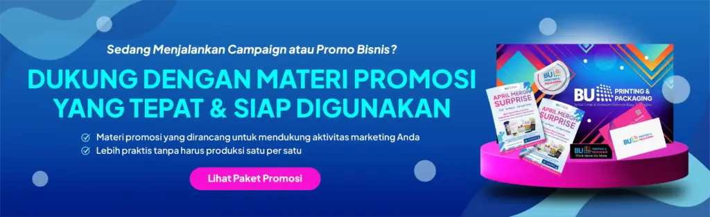 Horizontal Banner Paket Materi Promosi