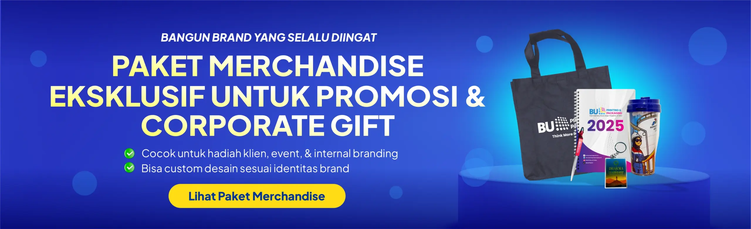 Paket Merchandise dari BU Digital