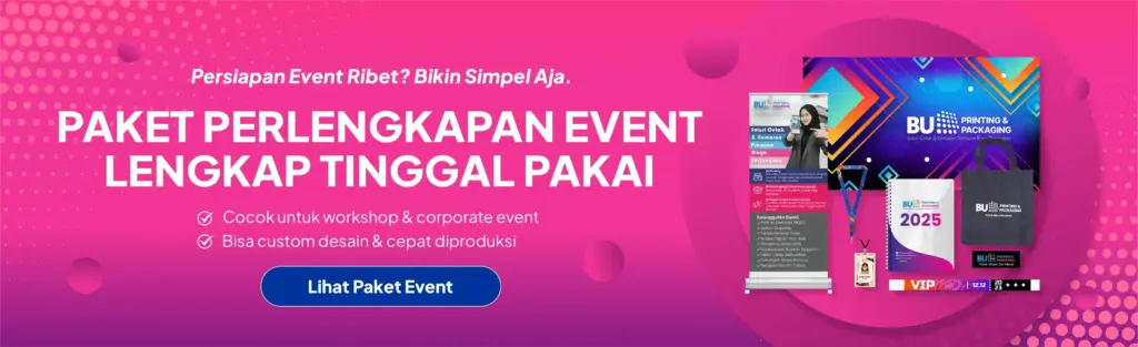 Horizontal Banner Paket Perlengkapan Event