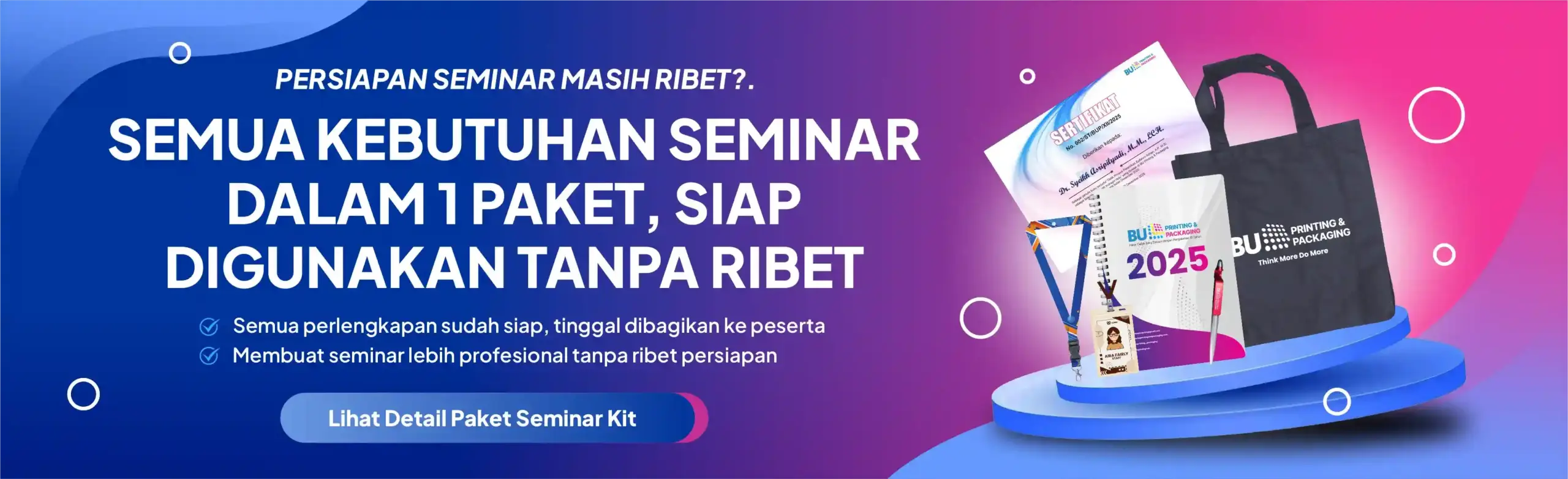 Paket Seminar Kit dari BU Digital