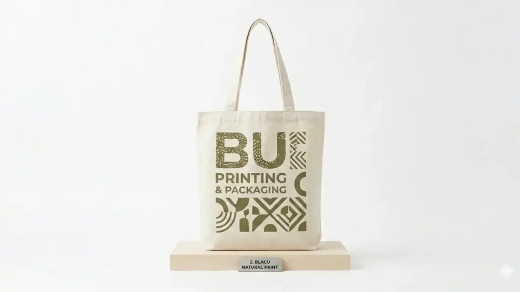 Desain Tote Bag Blacu Natural Print