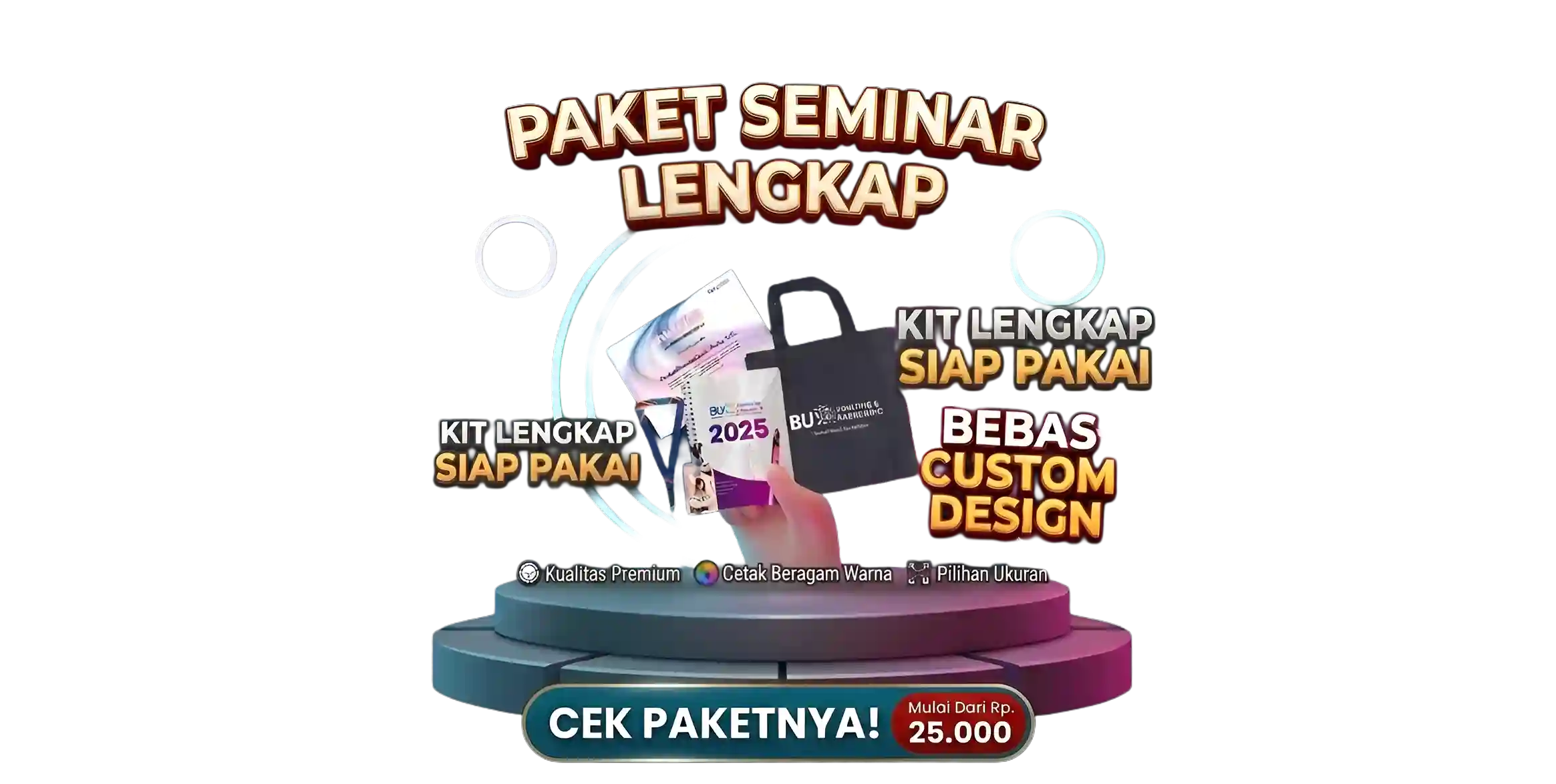 Design Pop Up Paket Seminar Kit Mei