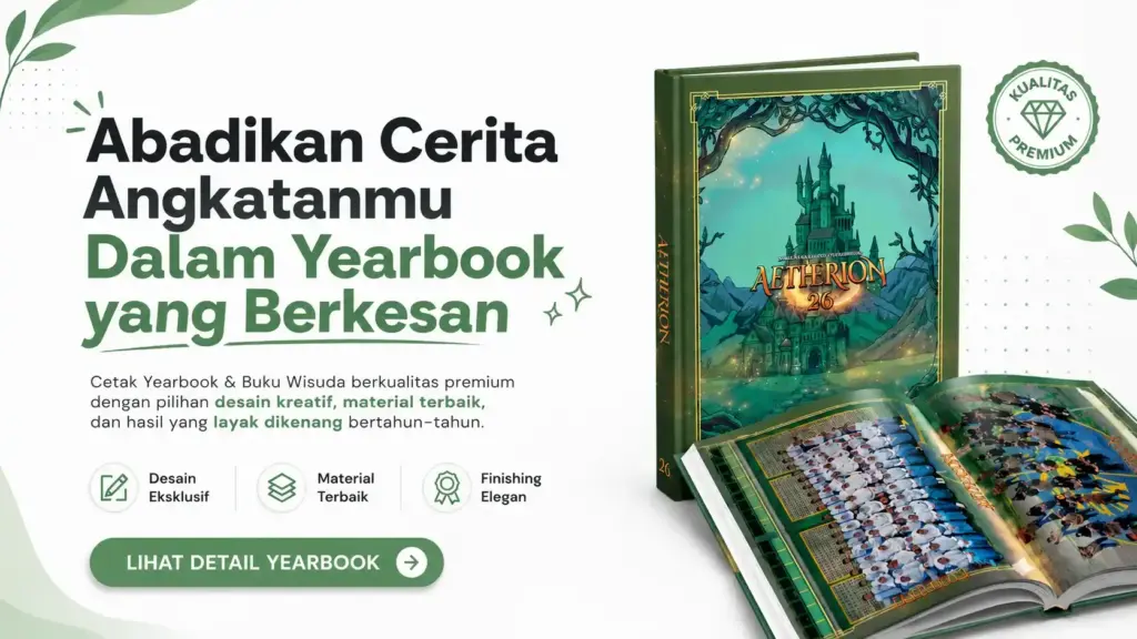 Banner Yearbook dan Buku Wisuda Juni