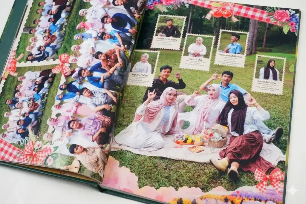 Layout Profil Siswa dalam Yearbook