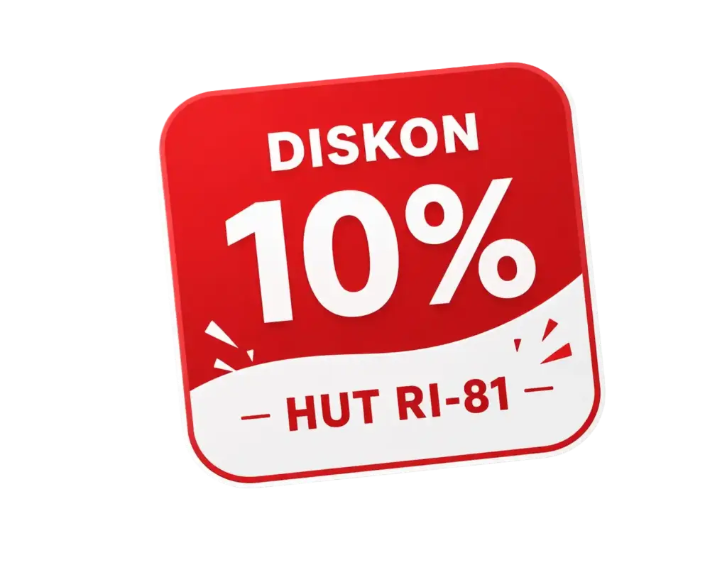 Badge Promo 10% Campaign Semarak Kemerdekaan BUDIGITAL