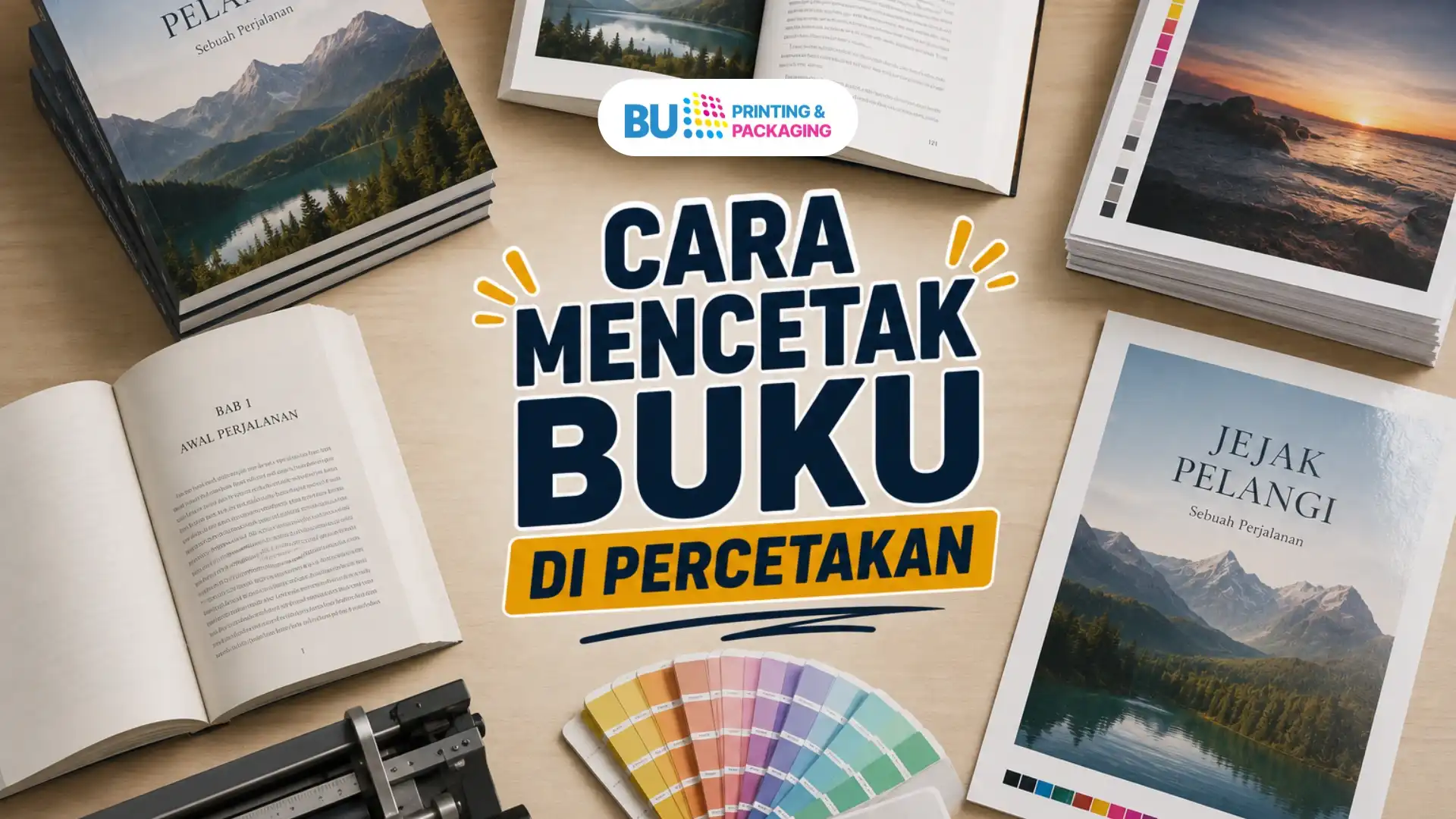 Cara mencetak buku di Percetakan