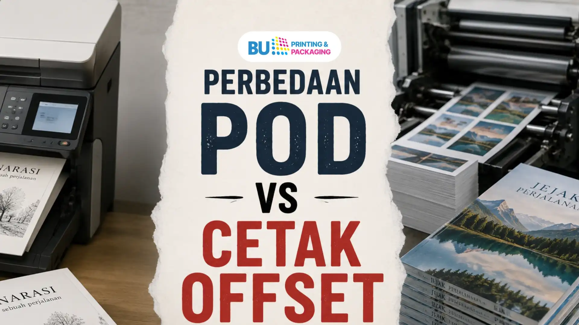 Perbedaan POD vs Cetak Offset untuk Produksi Buku