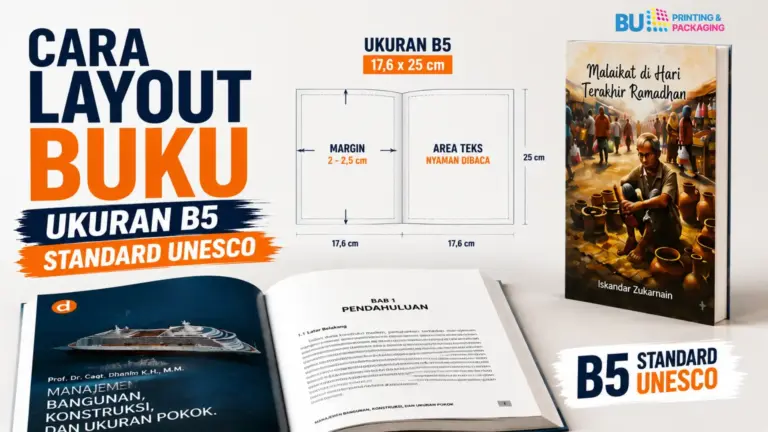 Cara Layout Buku B5 Standard UNESCO di Word agar Siap Cetak