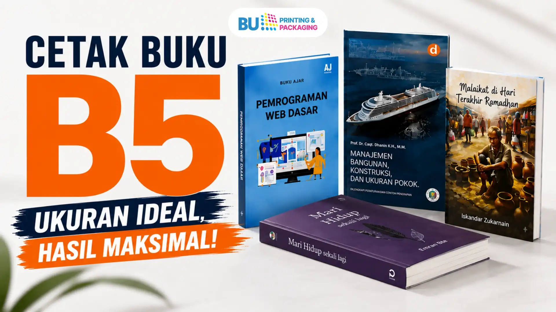 Cetak Buku Ukuran B5 Custom
