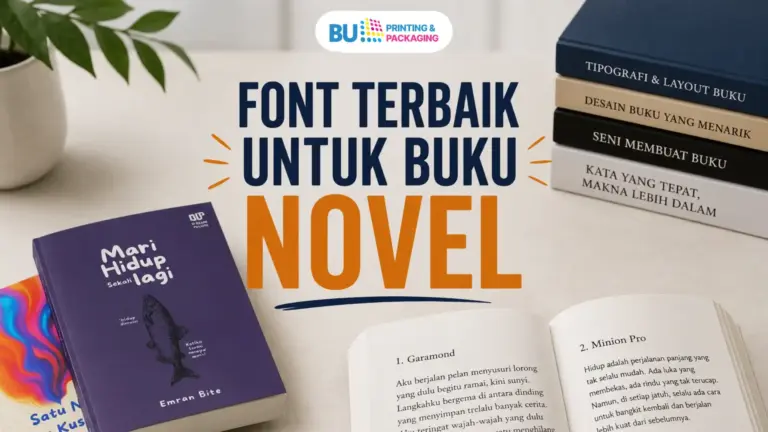Font terbaik untuk buku novel