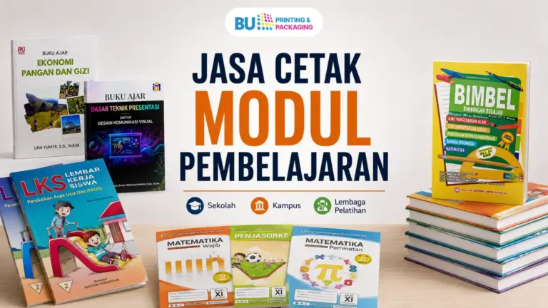 Jasa Cetak Modul Pembelajaran Berkualitas untuk Sekolah, Kampus & Lembaga Pelatihan
