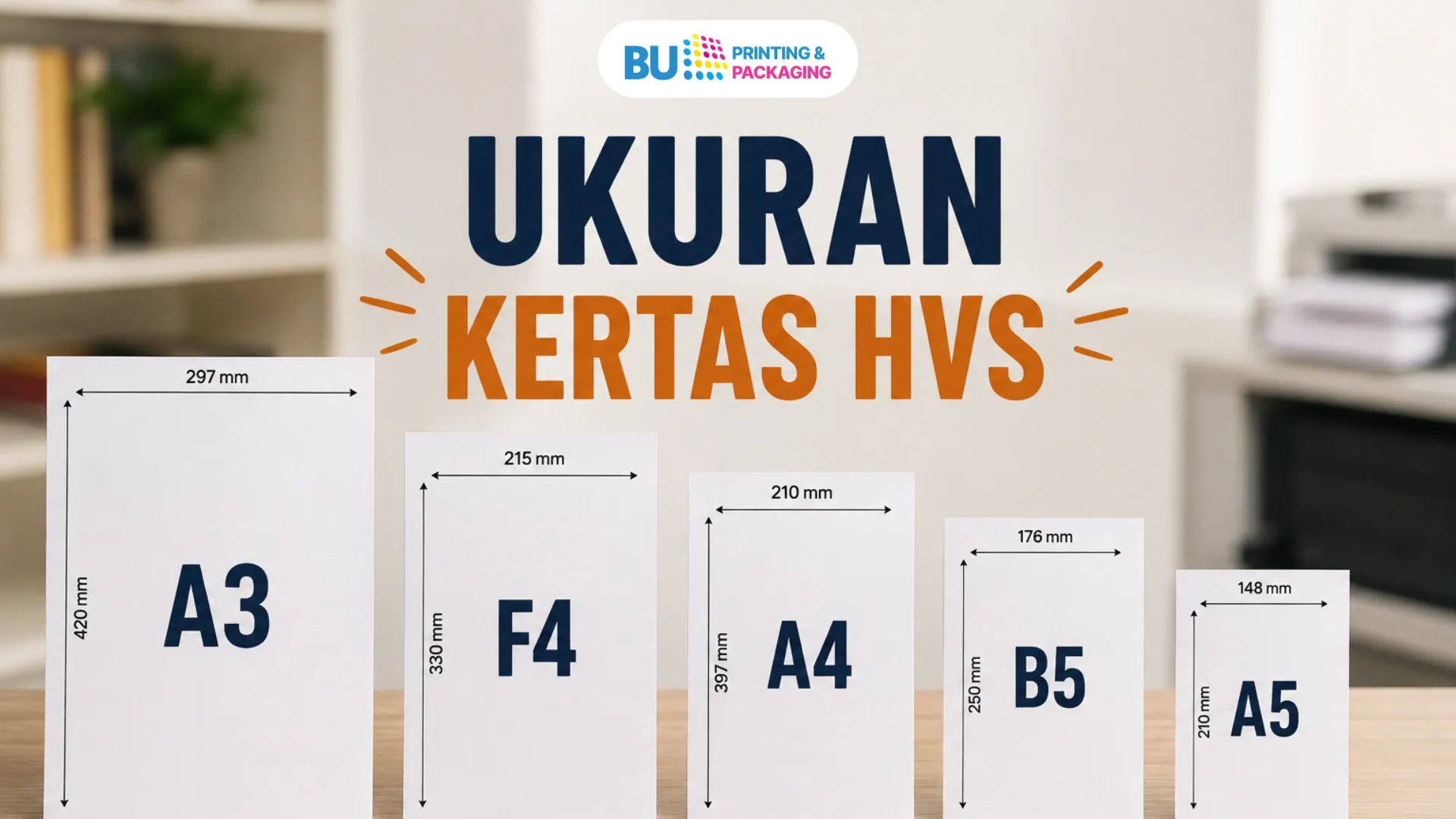 Panduan Ukuran Kertas HVS