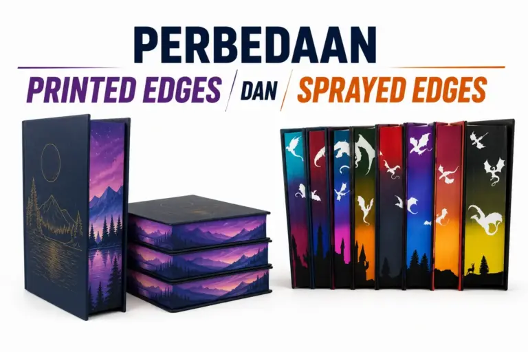 Perbedaan Printed Edges dan Sprayed Edges untuk Finishing Buku