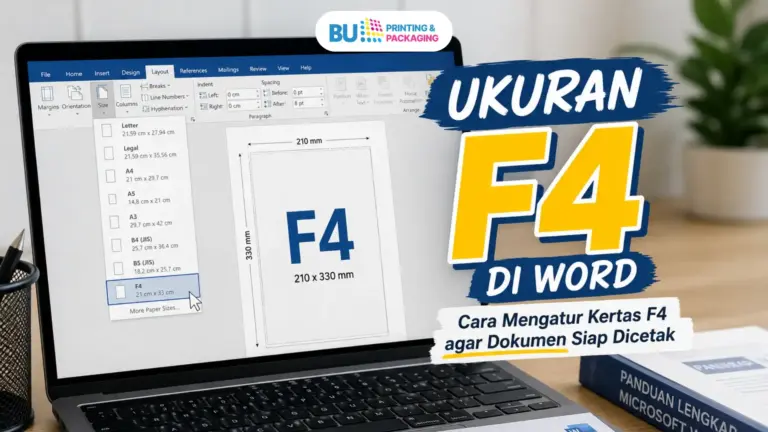 Ukuran F4 di Word Cara Mengatur Kertas F4 agar Dokumen Siap Dicetak