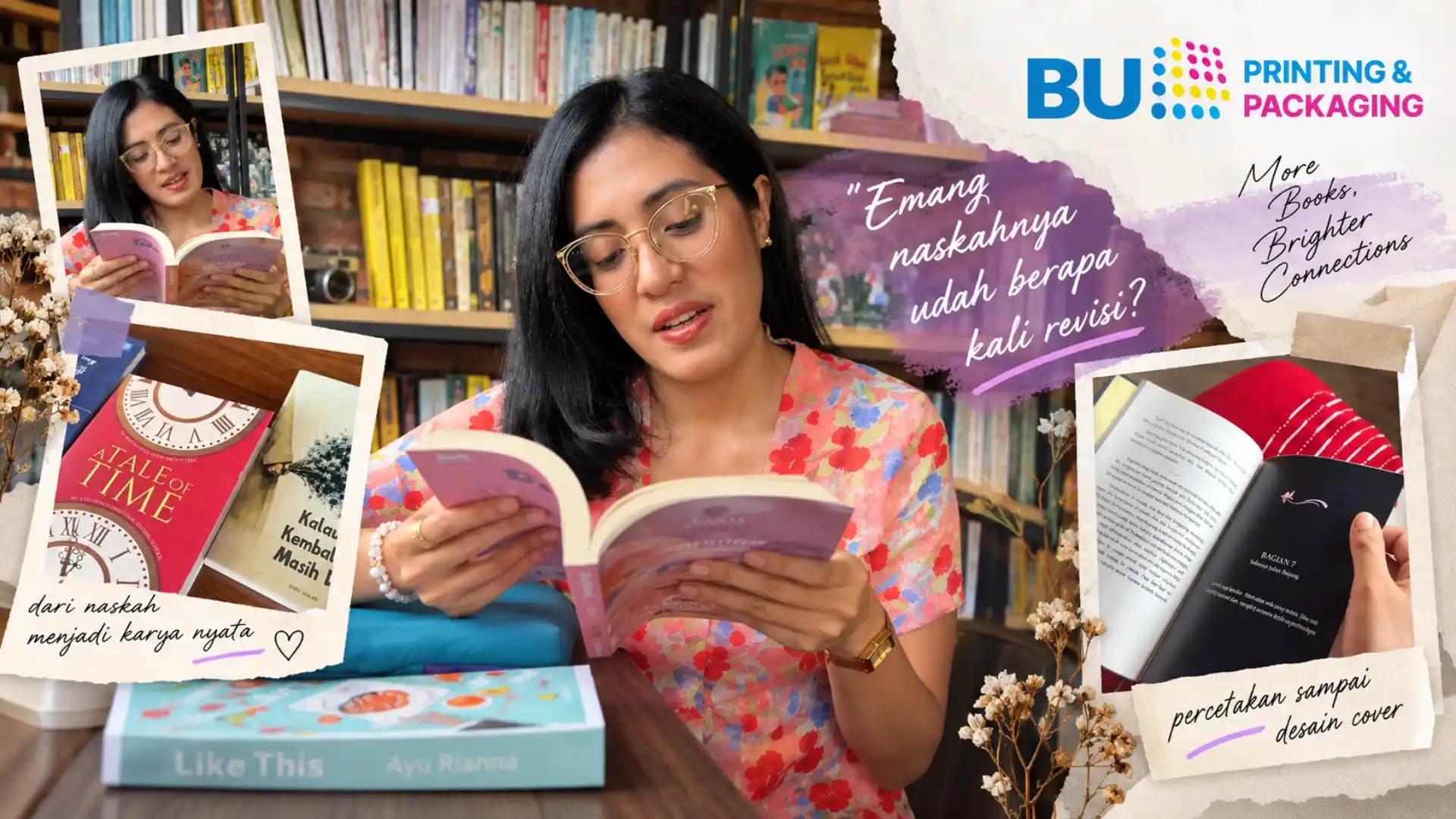 BU Printing & Packaging Hadir sebagai Partner Printing Buku untuk Penulis Ayu Rianna