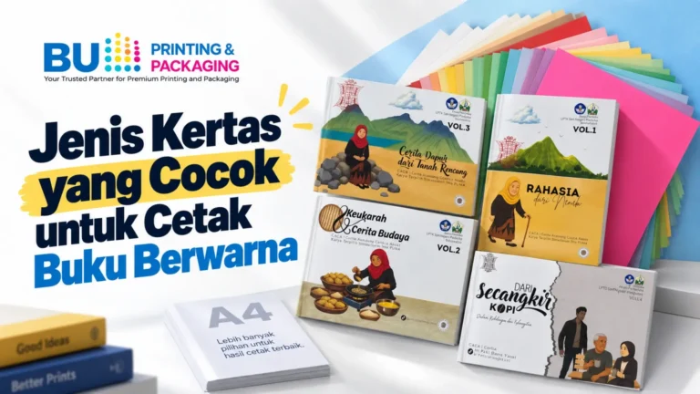 Jenis Kertas yang Cocok untuk Cetak Buku Berwarna