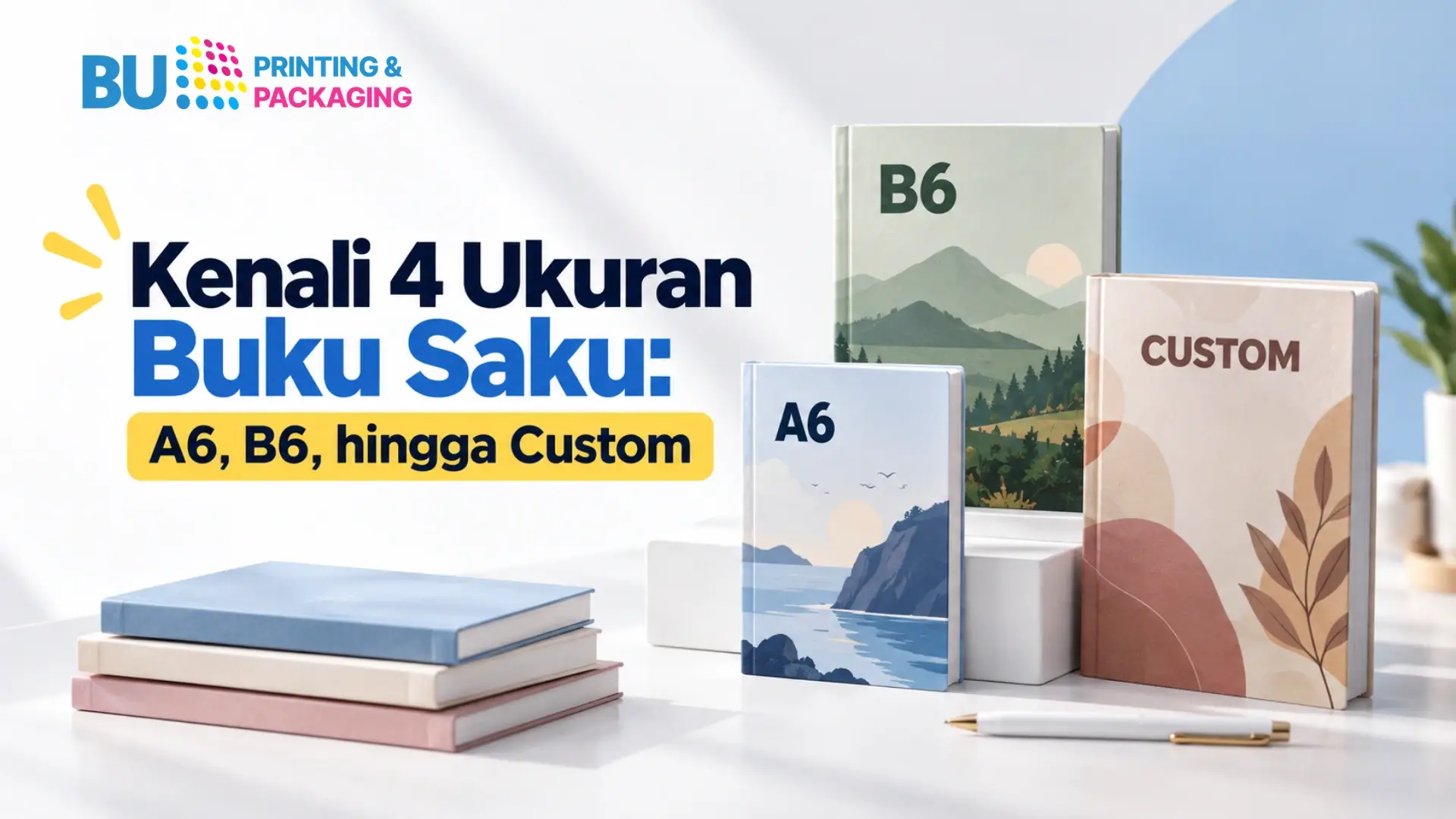 Kenali 4 Ukuran Buku Saku A6, B6, hingga Custom