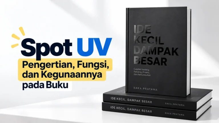 Spot UV Adalah Pengertian, Fungsi, dan Kegunaannya Pada Buku