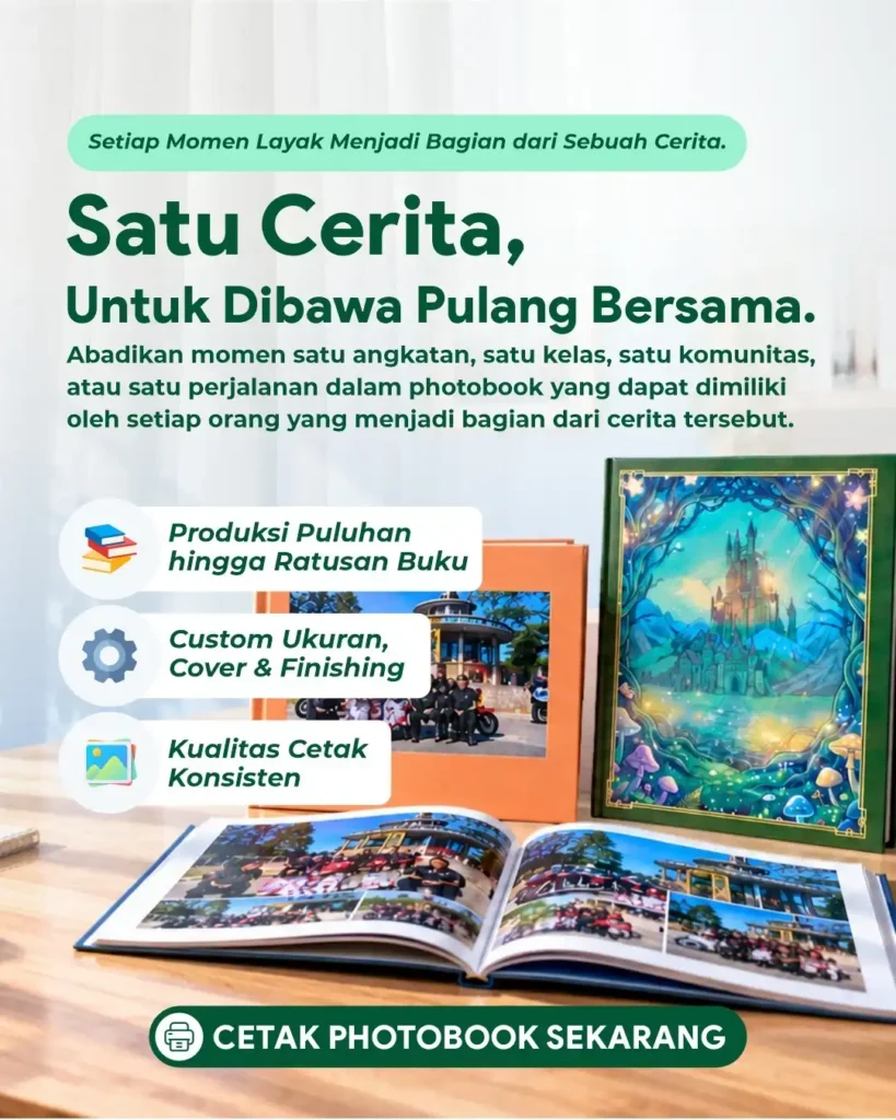 Visual Banner Photobook Satu Cerita untuk Dibawa Pulang Bersama
