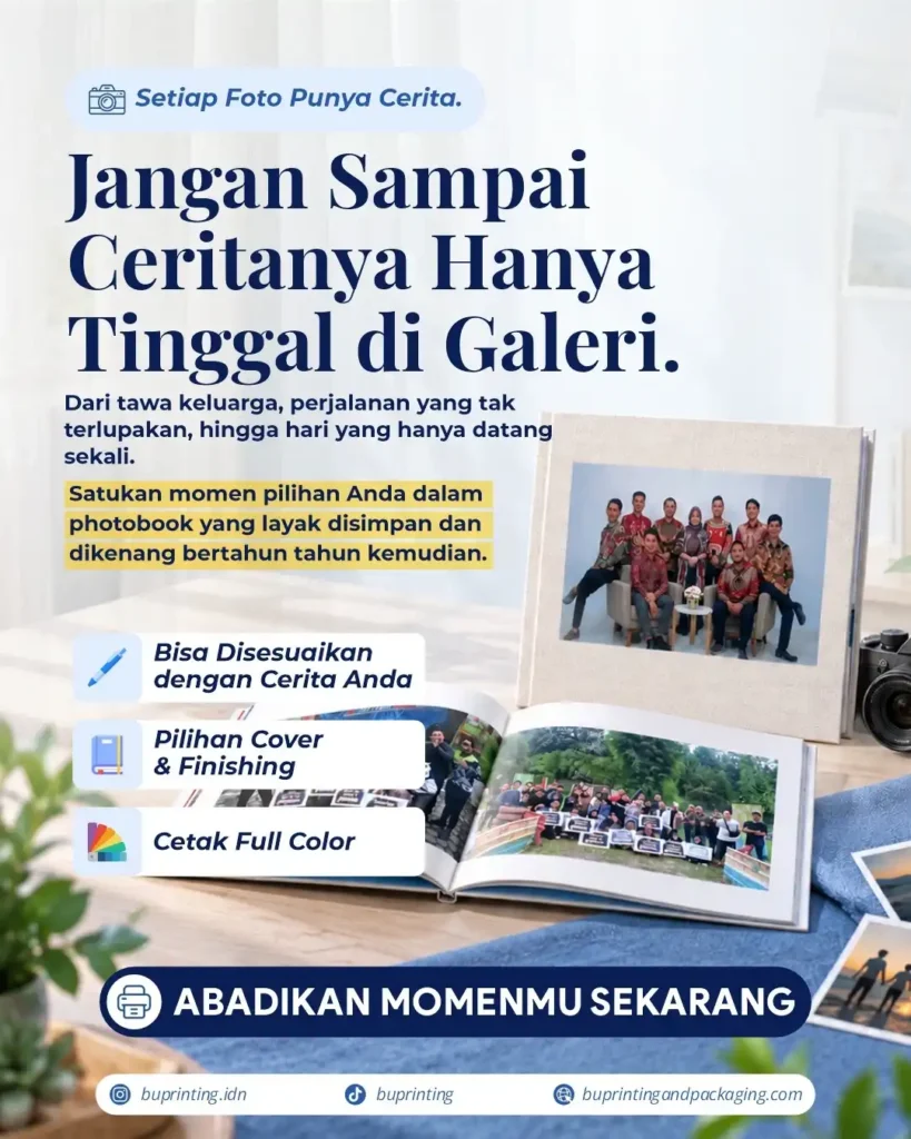 Visual Flyer Photobook Mengabadikan Momen agar Tidak Hanya Tersimpan di Galeri