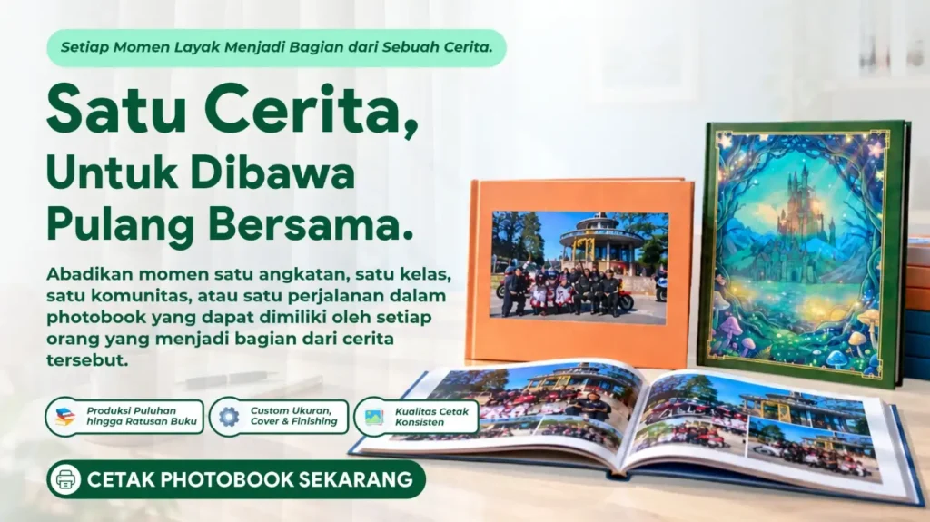 Visual Flyer Photobook Satu Cerita untuk Dibawa Pulang Bersama