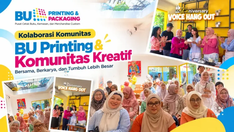BU Printing & Packaging Dukung Anniversary Voice People Jogja sebagai Partner Printing