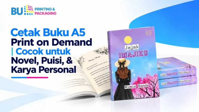 Cetak Buku A5 Print on Demand Cocok untuk Novel, Puisi, & Karya Personal