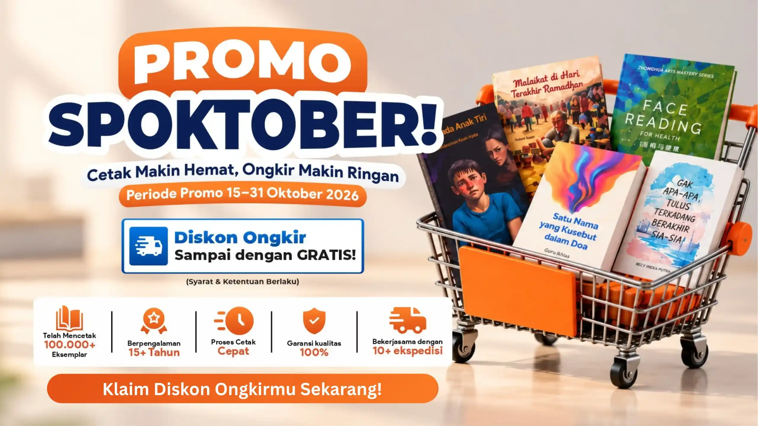 Horizontal Banner Campaign Spoktober BU Printing Cetak Buku